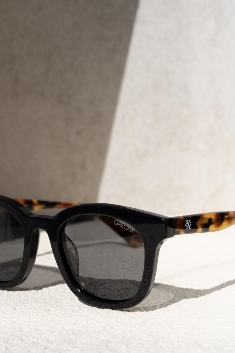 Morgan - Obsidian Black + Brown Tortoise