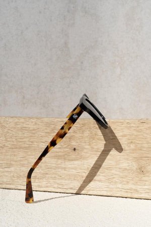 Morgan - Obsidian Black + Brown Tortoise